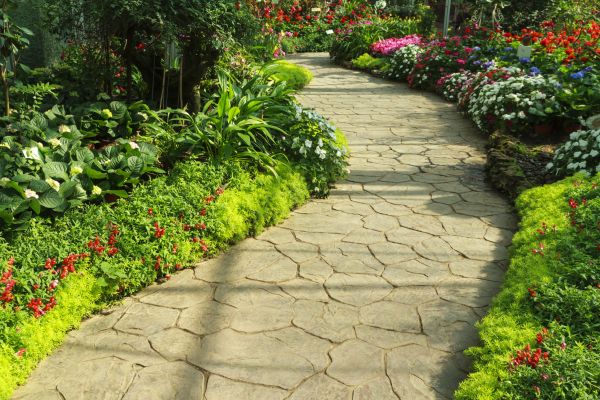 Stone Pathway Repair in Farmington
